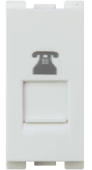 Telephone-socket-4P-with-shutter-white-CRV-60514